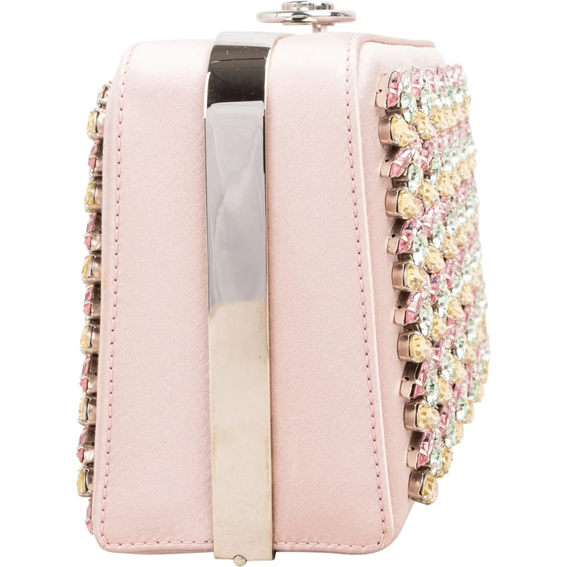 Christian Dior Crystal Embellished Box Clutch Bag