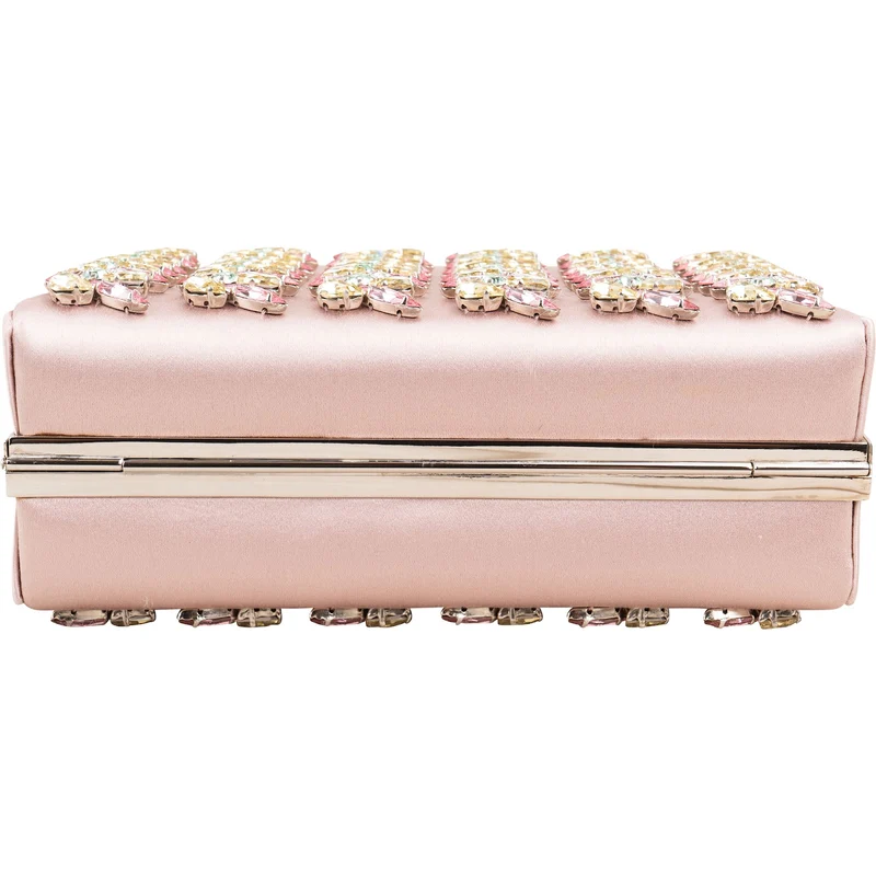 Christian Dior Crystal Embellished Box Clutch Bag