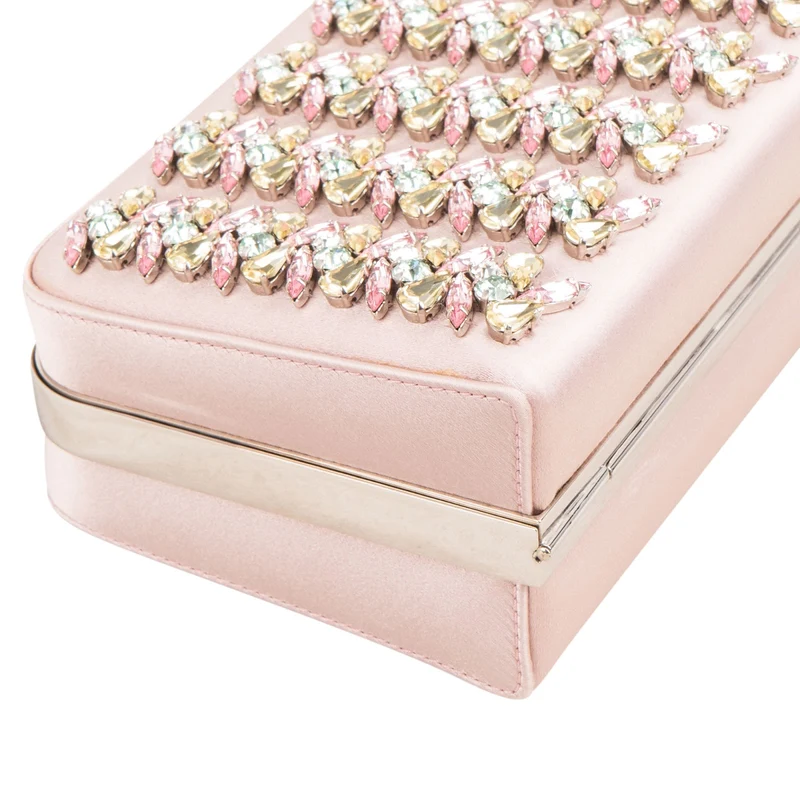 Christian Dior Crystal Embellished Box Clutch Bag