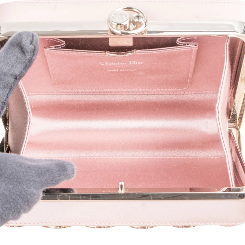 Christian Dior Crystal Embellished Box Clutch Bag