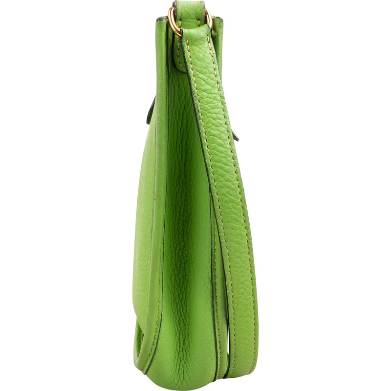 Hermès Vert Clemence Leather Evelyne PM Crossbody Bag