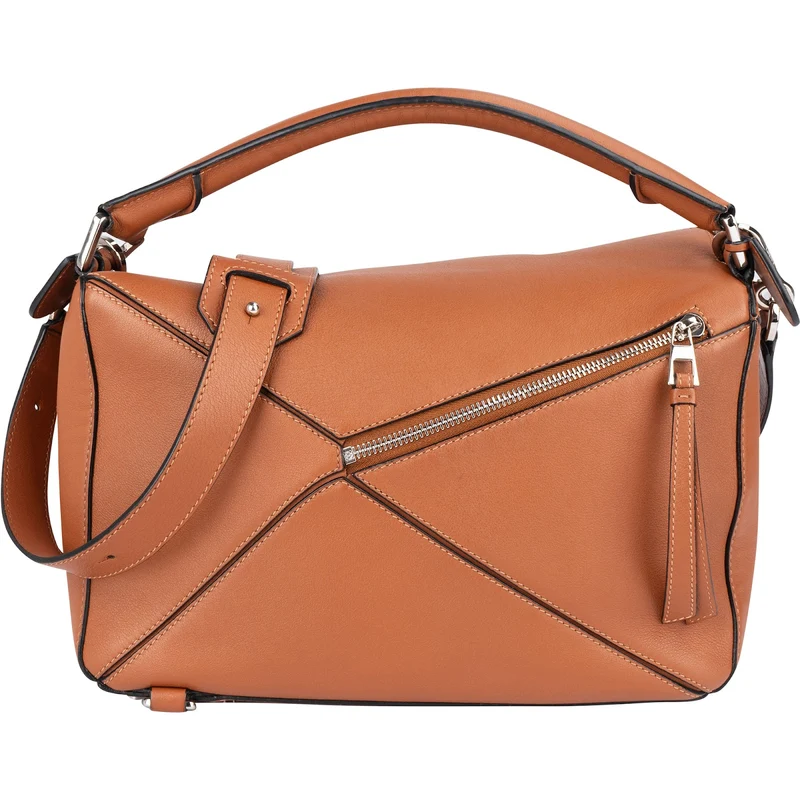 Loewe Brown Leather Puzzle Handbag