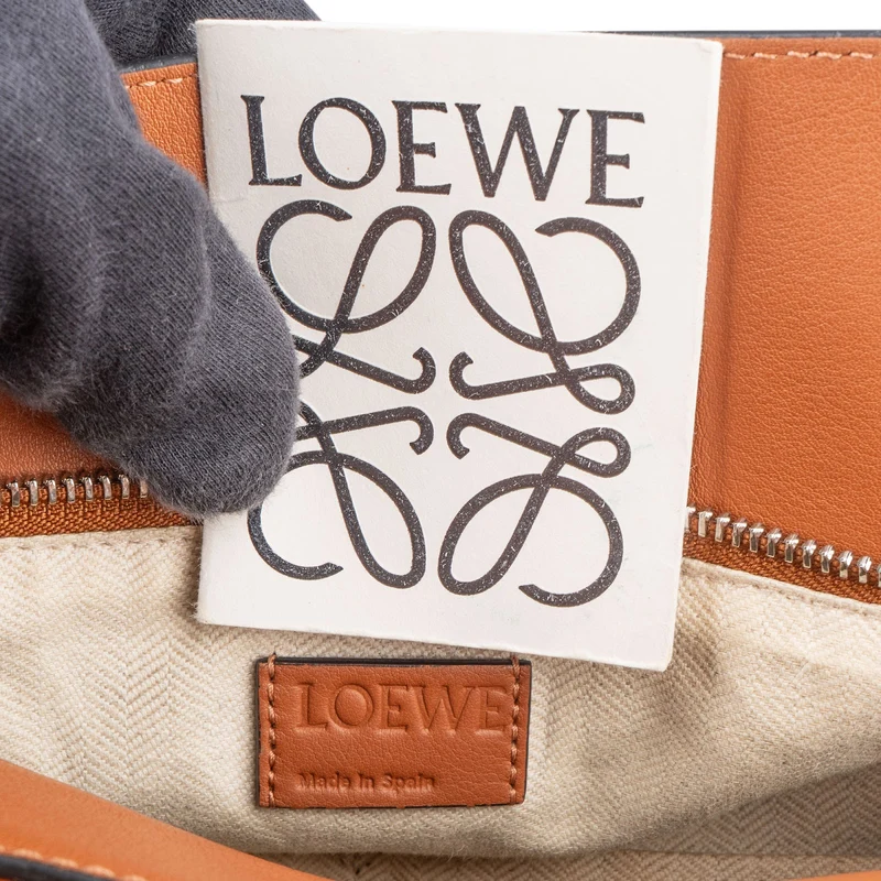 Loewe Brown Leather Puzzle Handbag