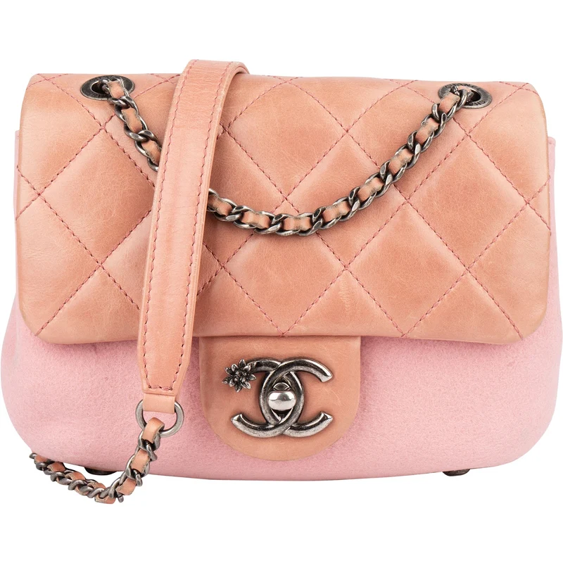 Chanel Quilted Lambskin Edelweiß Salzburg Single Flap Crossbody Bag