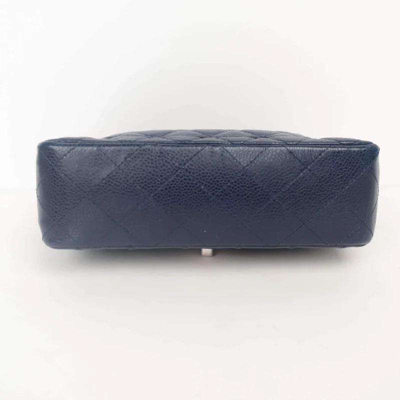 Chanel Mini Dark Blue Caviar 15 series