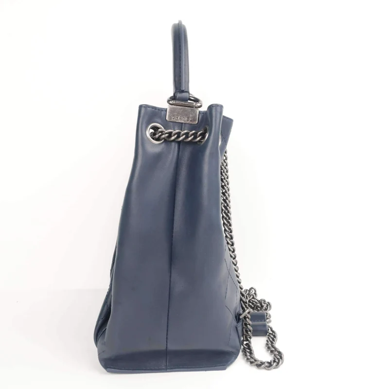 Chanel Drawstring Backpack/Bag With Top Handle S/S 2016 (153)