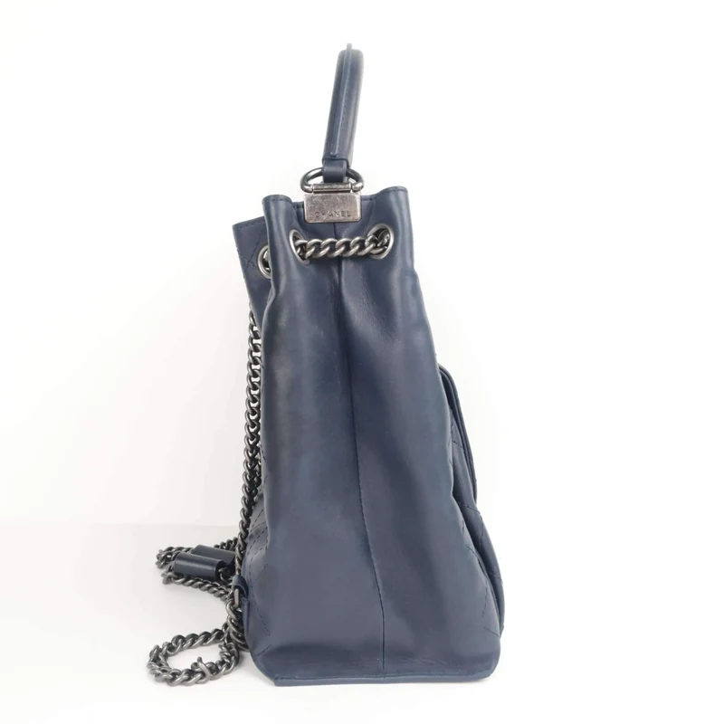 Chanel Drawstring Backpack/Bag With Top Handle S/S 2016 (153)