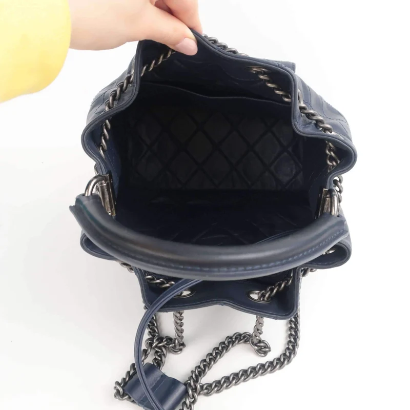 Chanel Drawstring Backpack/Bag With Top Handle S/S 2016 (153)