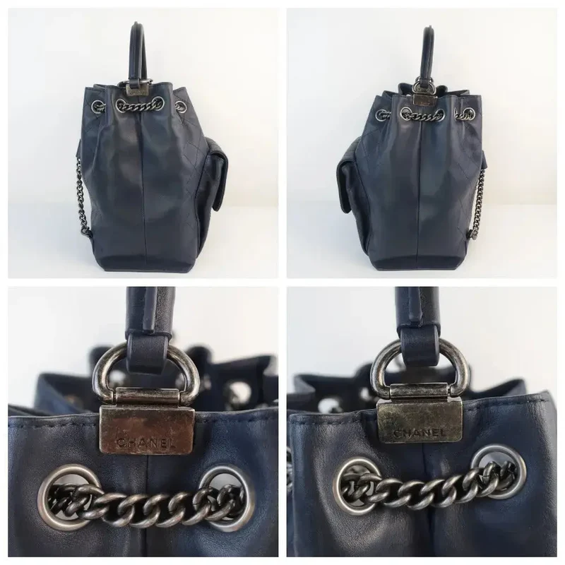 Chanel Drawstring Backpack/Bag With Top Handle S/S 2016 (153)