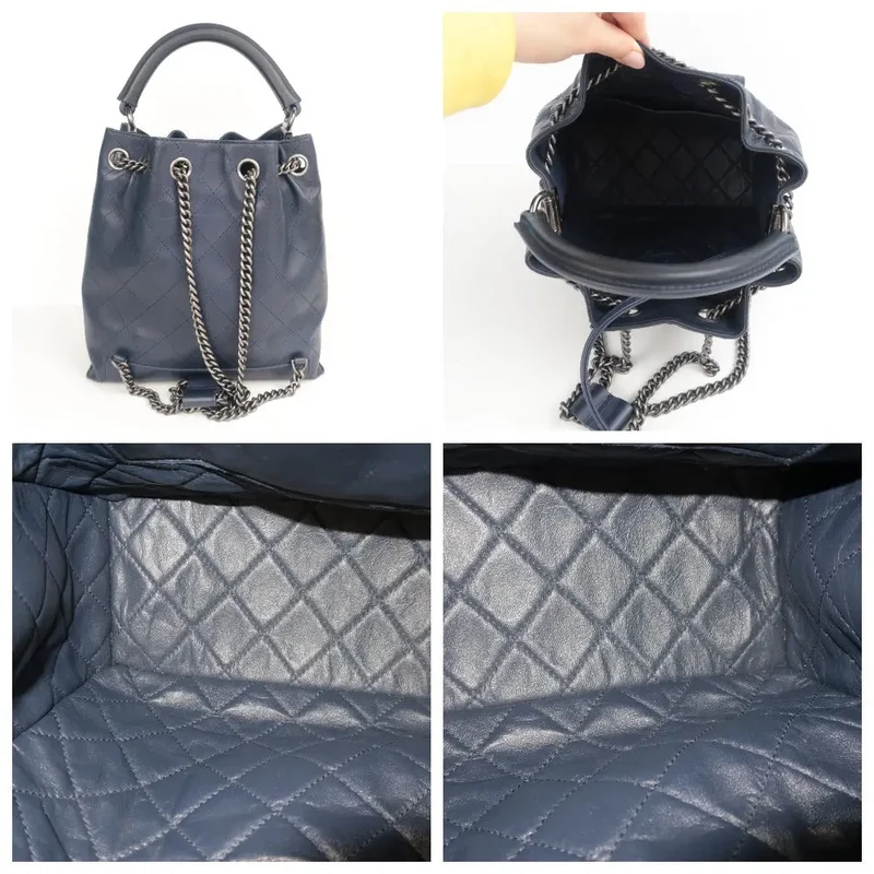 Chanel Drawstring Backpack/Bag With Top Handle S/S 2016 (153)