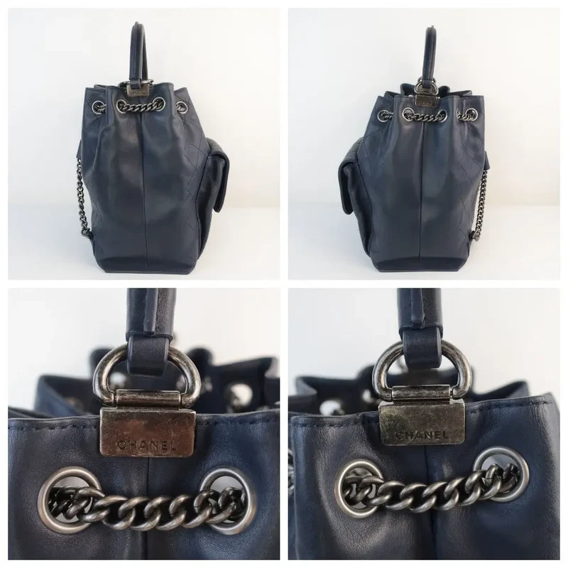 Chanel Drawstring Backpack/Bag With Top Handle S/S 2016 (153)