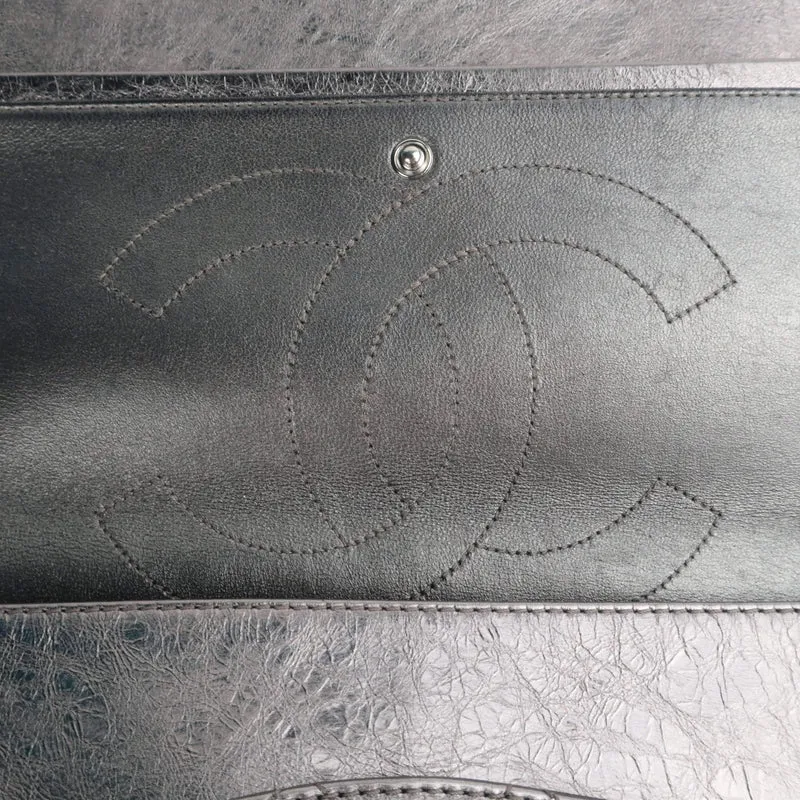 Chanel Silver Metallic Aged Calfskin 2.55 Reissue 227 Double Flap Bag, 2009