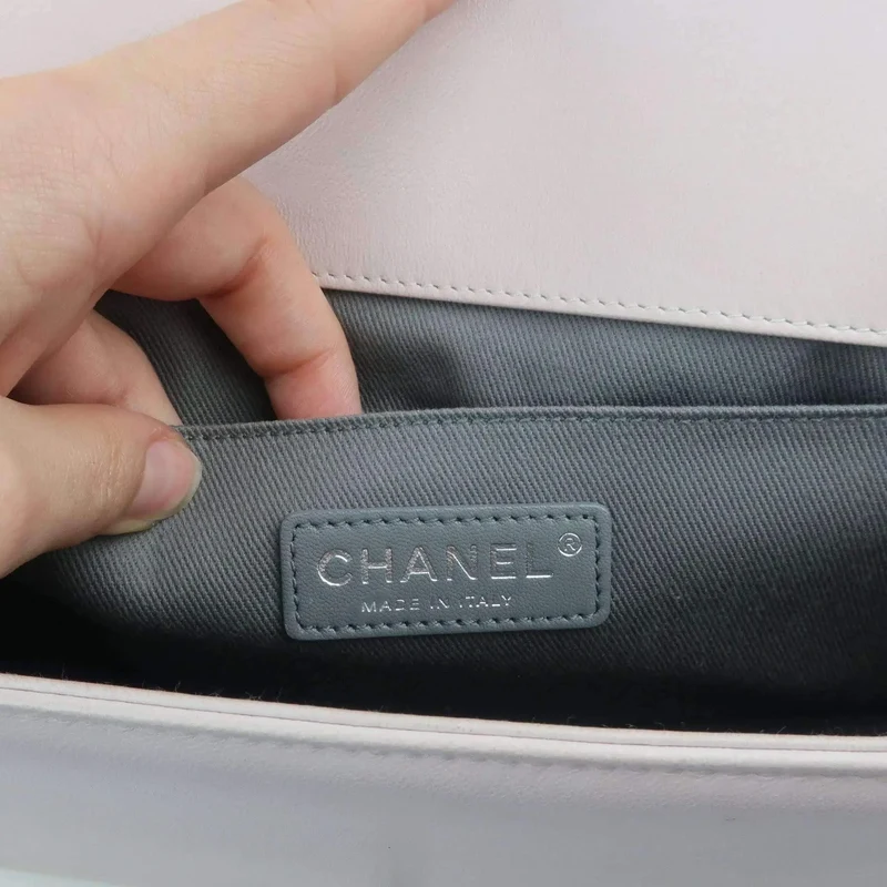 Chanel Lambskin Sting Ray Strap Medium Boy Bag