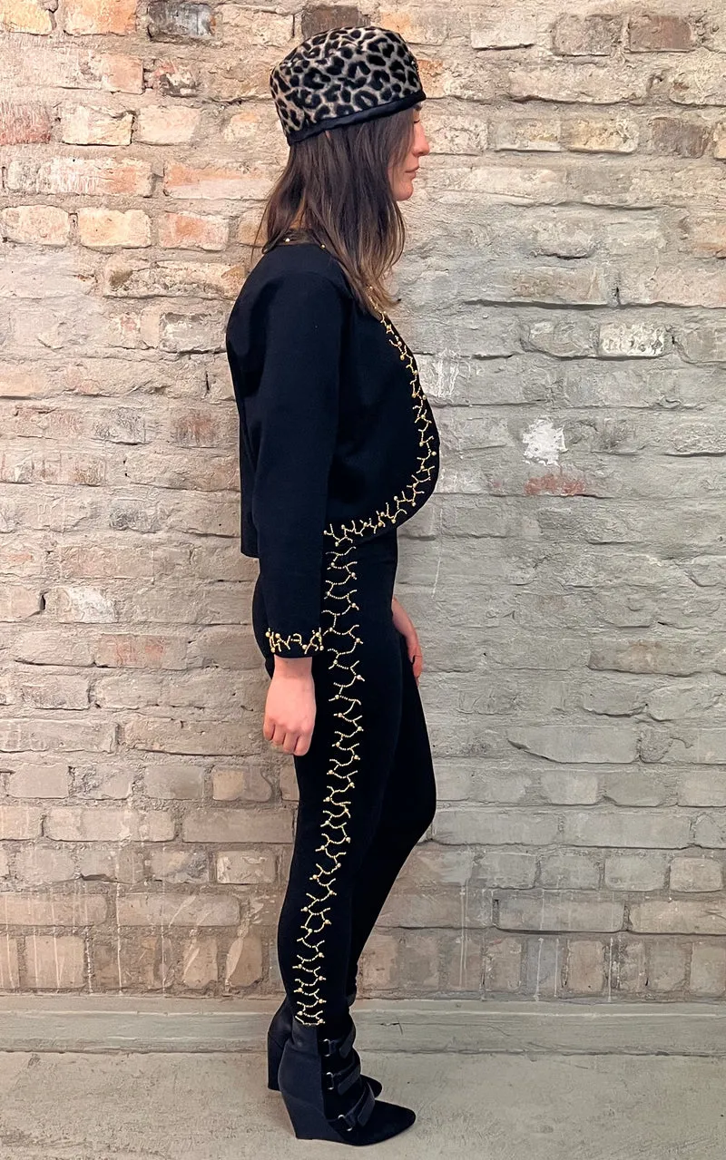 Vintage 90s Leggings & Bolero Set