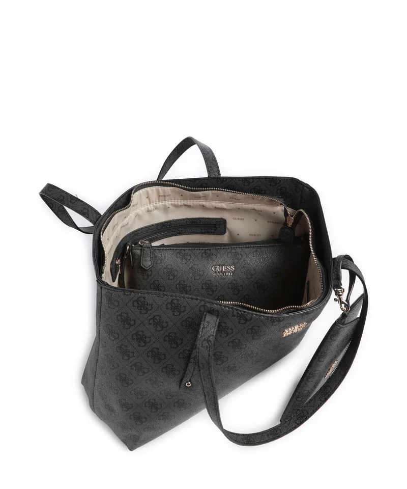 Guess Brenton Shopper coal logo