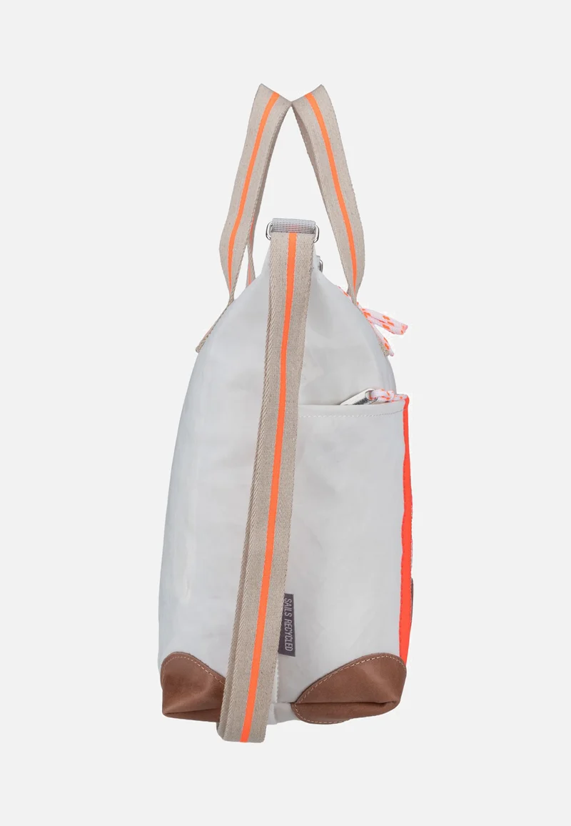 Deern Mini Weiss/Sand/Zahl Orange - Tote Bag