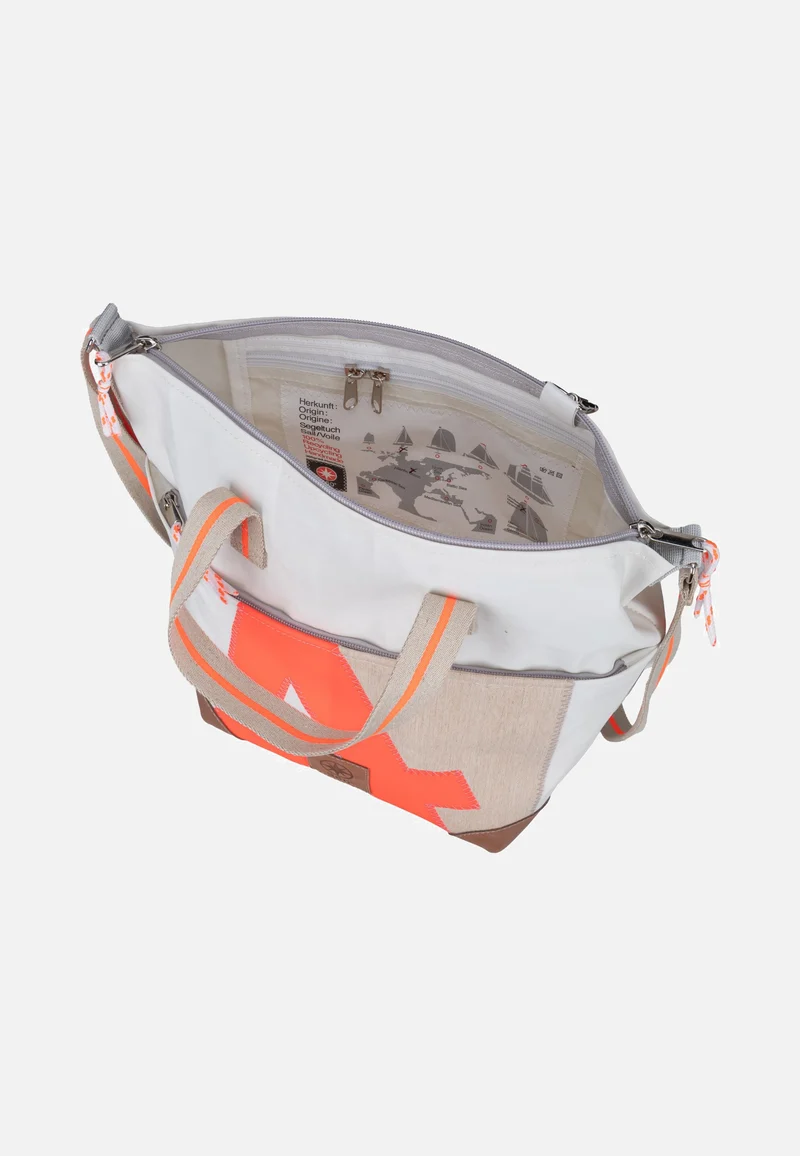 Deern Mini Weiss/Sand/Zahl Orange - Tote Bag