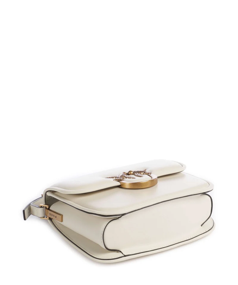 Pinko Love One Mini Umhängetasche bianco seta/antique gold