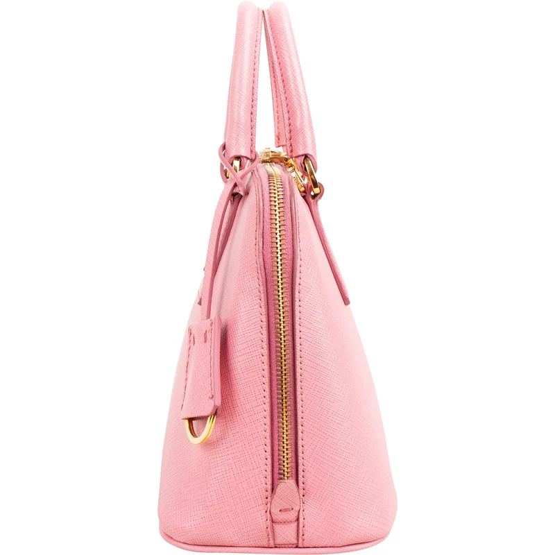 Prada Pink Saffiano Lux Mini Promenade Bag Handbag