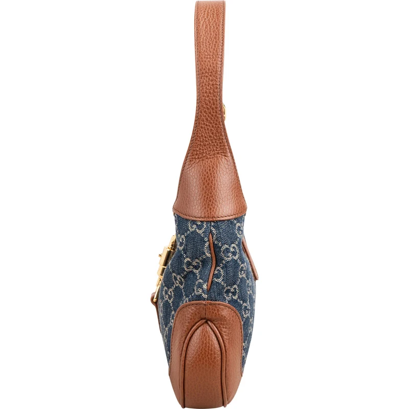 Gucci Denim Jackie 1961 Small Hobo Shoulder Bag