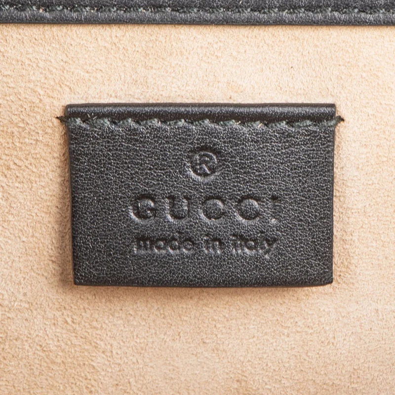 Gucci Limited Monogram GG Supreme Embroidered Python Dionysus Shoulder Bag