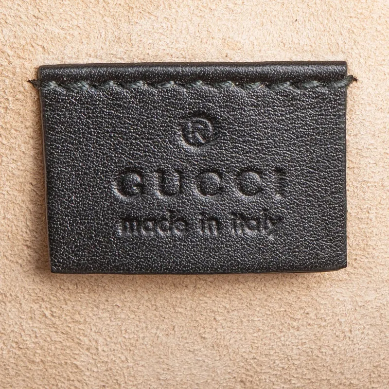 Gucci Limited Monogram GG Supreme Embroidered Python Dionysus Shoulder Bag