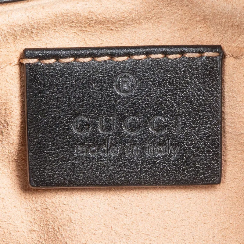 Gucci Chevron Matelassé Leather GG Marmont Crossbody Bag