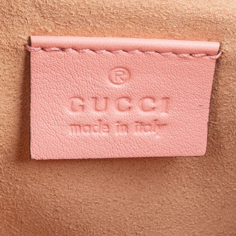 Gucci Pink Leather Diana Small Tote Handbag