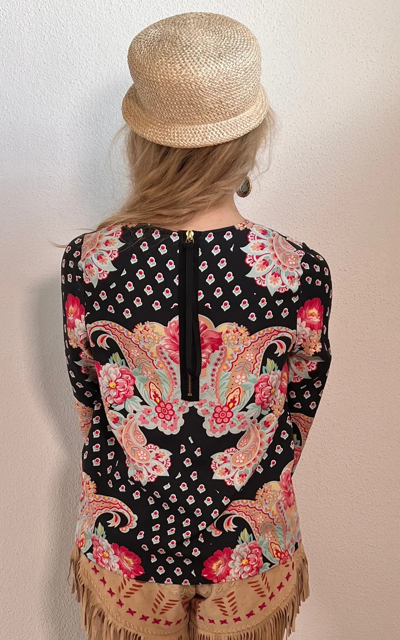 Vintage Manoush Breaded Silk Top