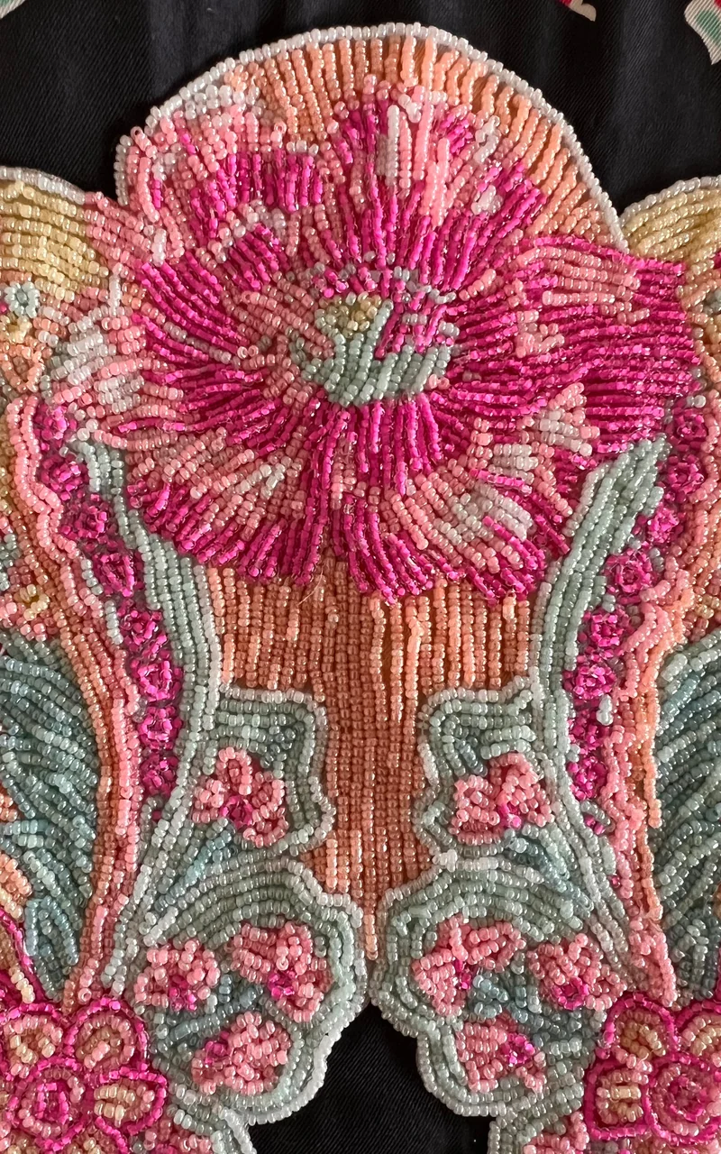 Vintage Manoush Breaded Silk Top