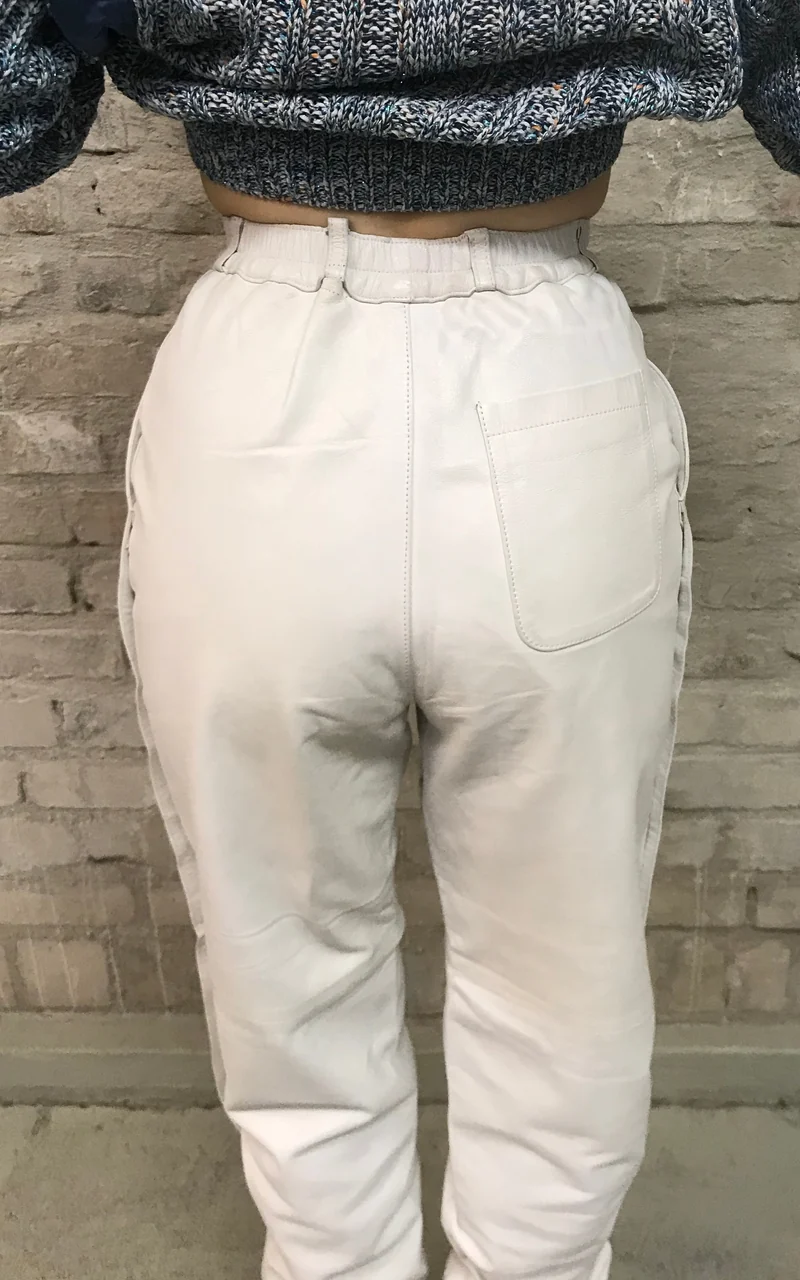 Vintage High Rise Leather Pants