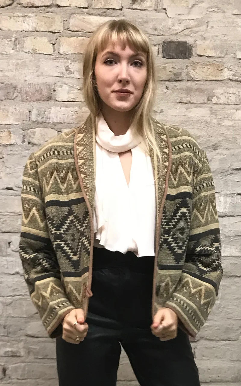 Vintage Southwestern Ikat Jacket