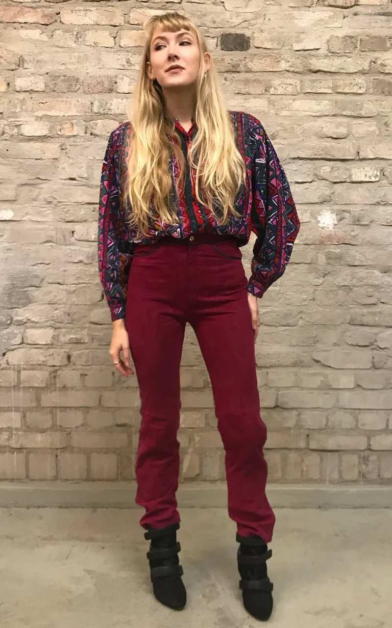 Vintage 70s Roberto Cavalli Suede Leather Pants
