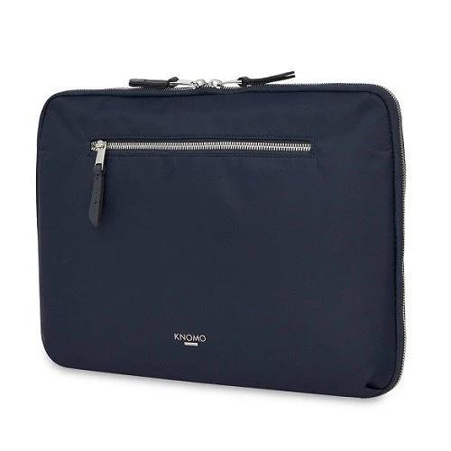 TABLETTASCHE dunkelblau Nylon mit Leder