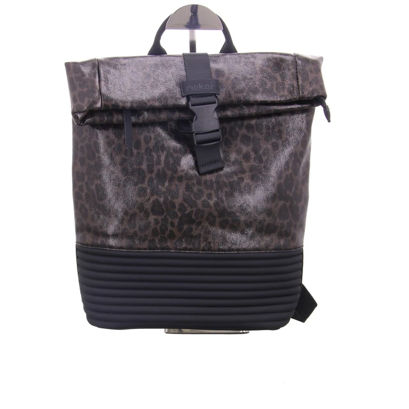 rieker H1426 Cityrucksack Damen Schwarz Grau