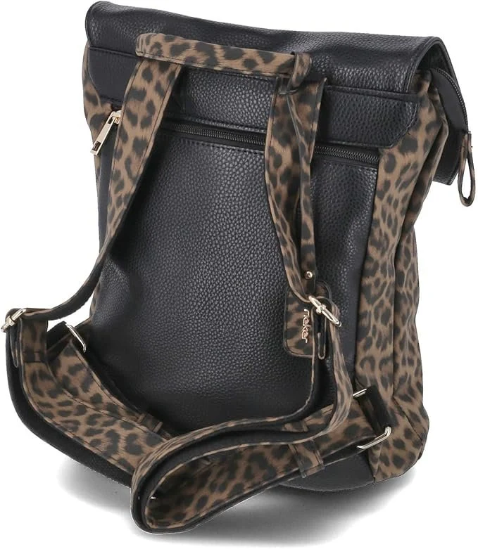 rieker H1357 Cityrucksack Damen Braun Schwarz