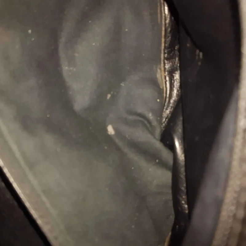 Versace Vintage Black Leather Bag