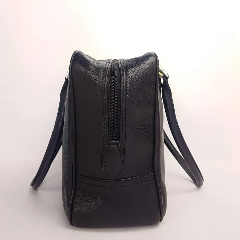 Versace Vintage Black Leather Bag