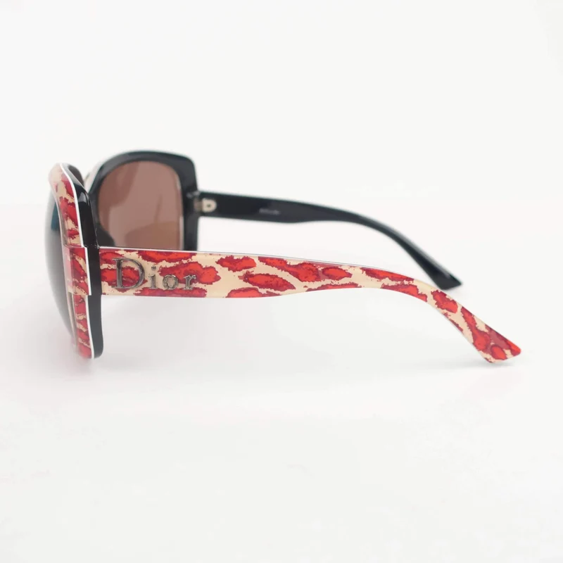 Dior Vintage Leopard Print Sunglasses