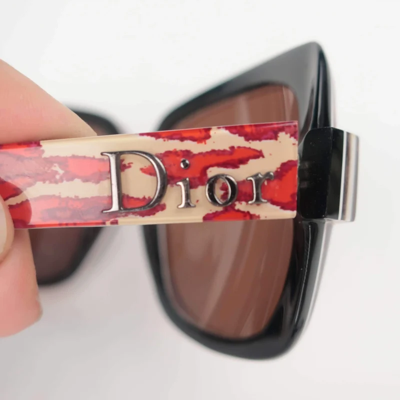 Dior Vintage Leopard Print Sunglasses