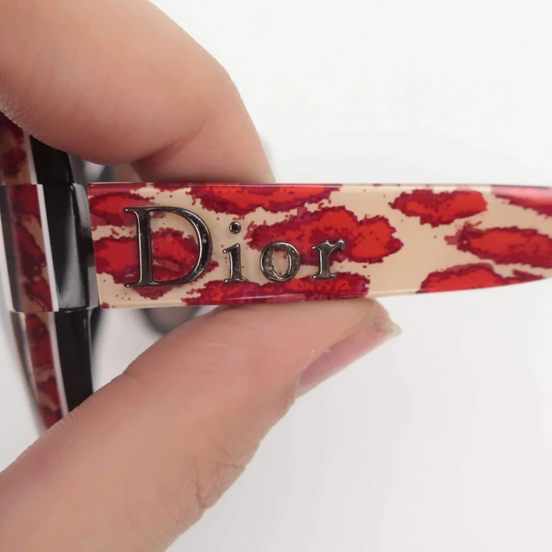Dior Vintage Leopard Print Sunglasses