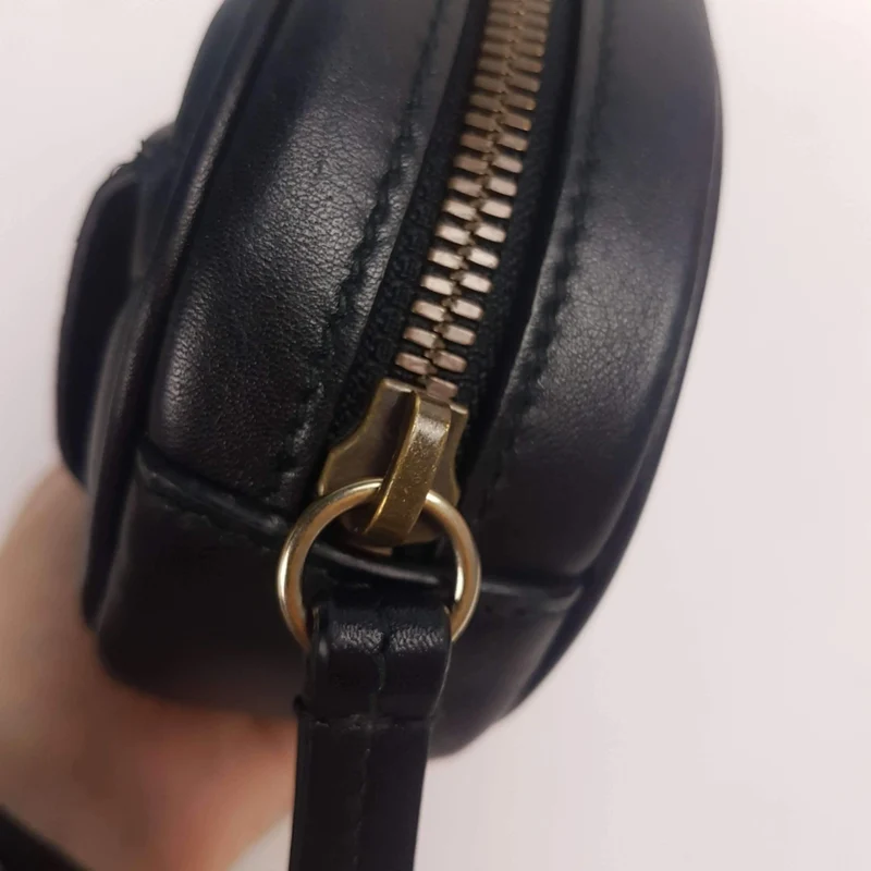 Gucci Black Quilted GG Marmont Waist Belt Bag