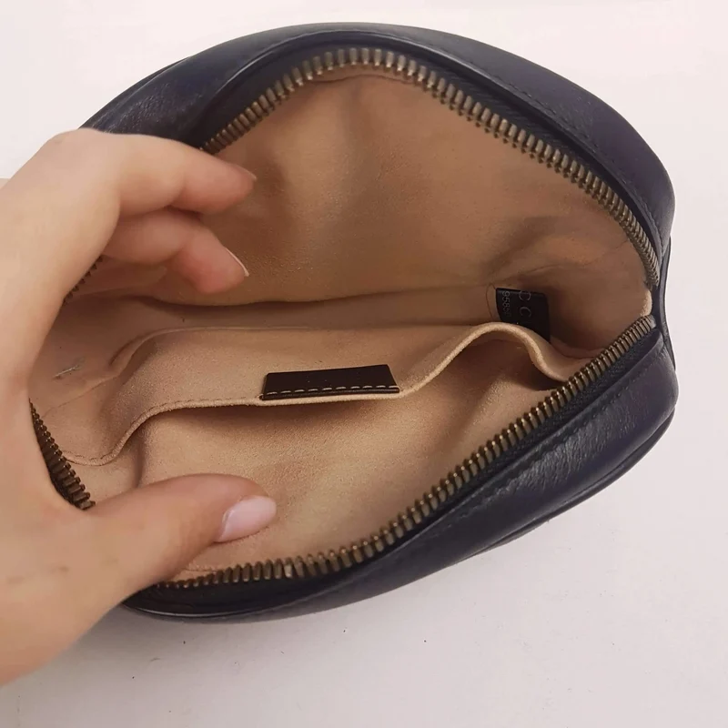 Gucci Black Quilted GG Marmont Waist Belt Bag