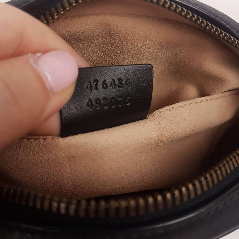 Gucci Black Quilted GG Marmont Waist Belt Bag