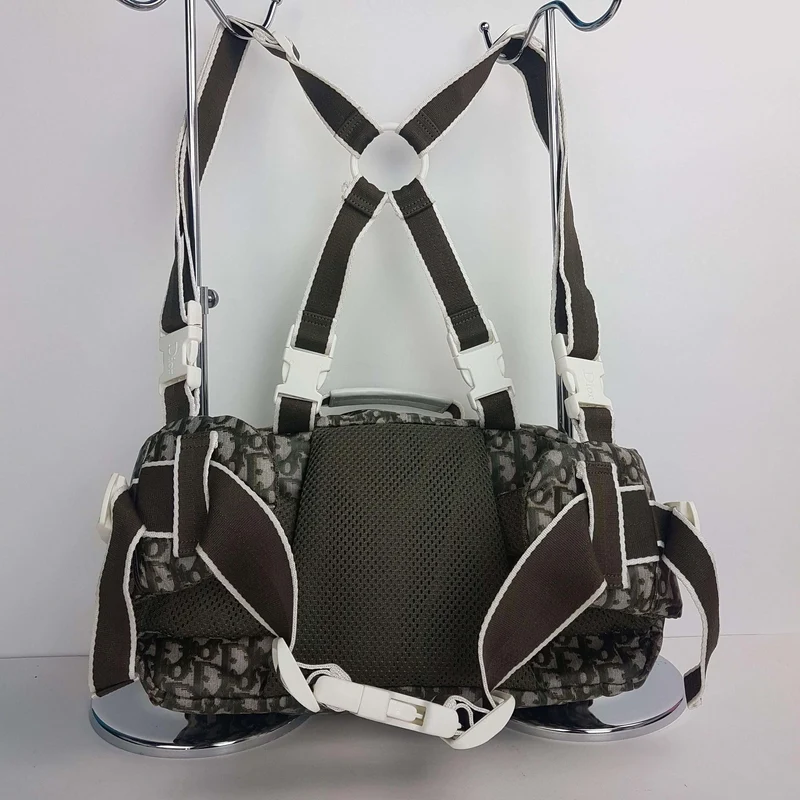 Christian Dior Vintage Monogram Nylon Backpack / Fanny Pack
