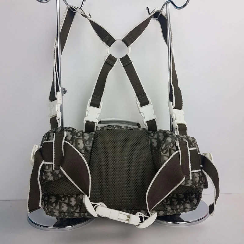 Christian Dior Vintage Monogram Nylon Backpack / Fanny Pack