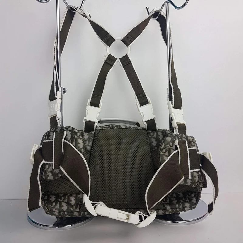 Christian Dior Vintage Monogram Nylon Backpack / Fanny Pack