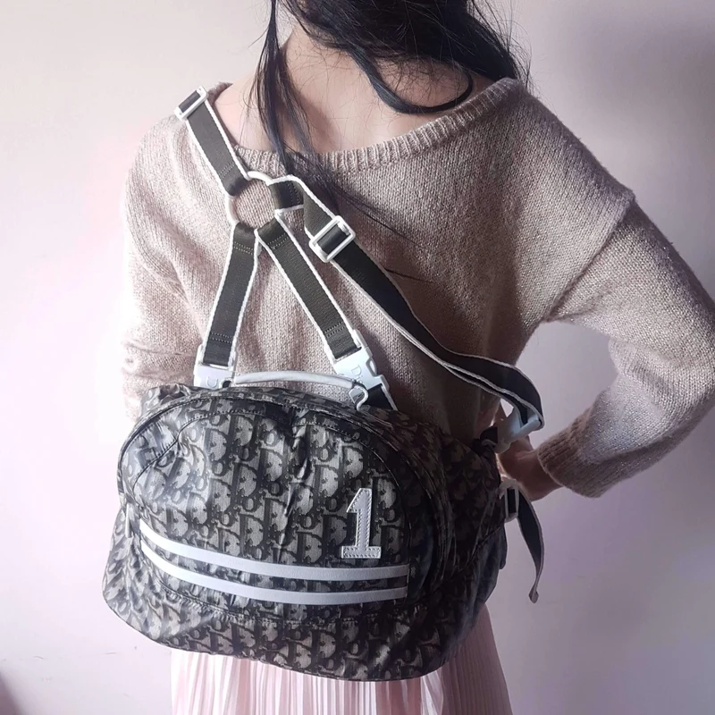 Christian Dior Vintage Monogram Nylon Backpack / Fanny Pack