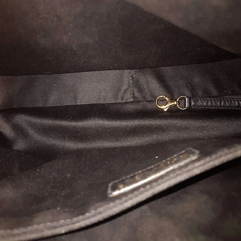 Chanel Caviar GST 13" Grand Shopping Tote Chain Shoulder Bag Black