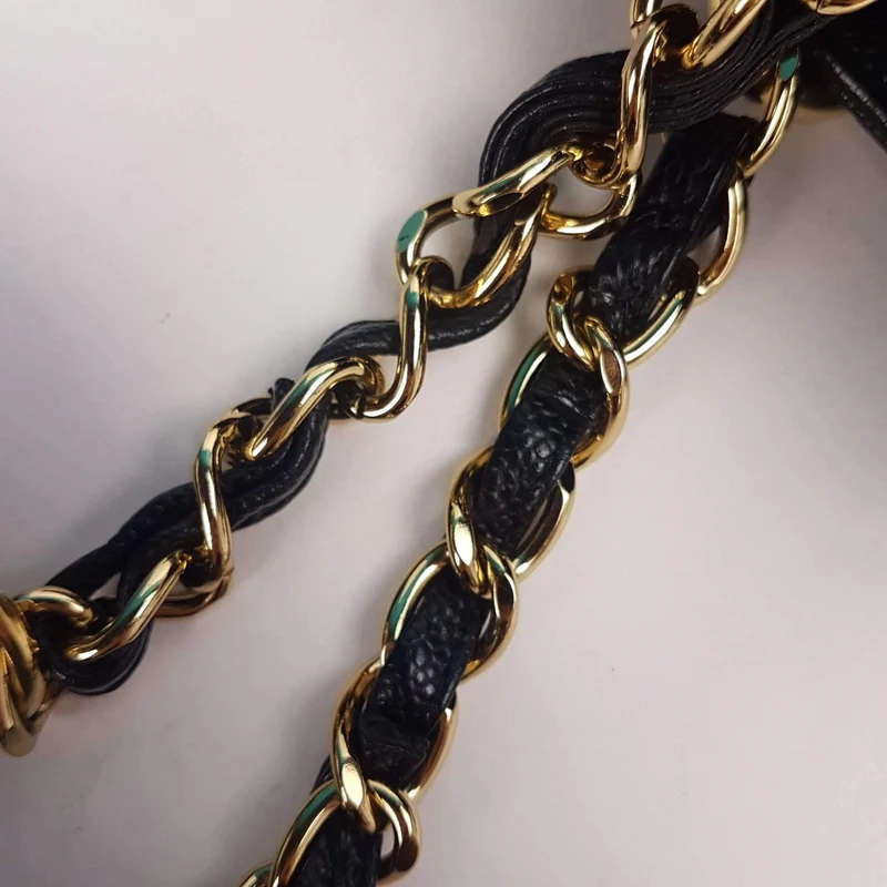 Chanel Caviar GST 13" Grand Shopping Tote Chain Shoulder Bag Black